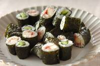 長芋と漬け物の細巻き