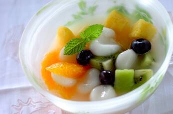 さわやかフルーツ白玉ポンチ