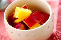 サツマイモのオレンジ煮