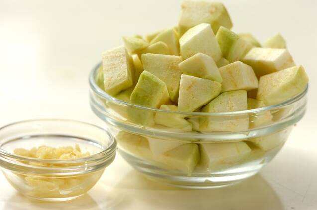 ナスのゼリー寄せの作り方の手順1