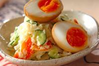 煮卵のせポテトサラダ