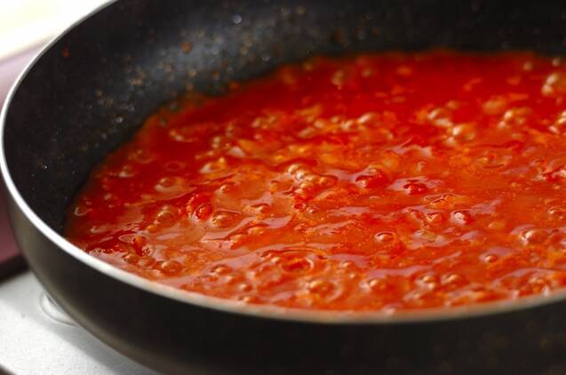 豚肉とキャベツのトマトスパゲティーの作り方の手順5