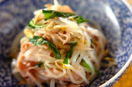 モヤシと豚しゃぶの中華和え