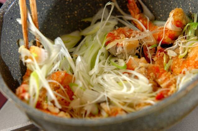 エビの黒酢炒めの作り方の手順3