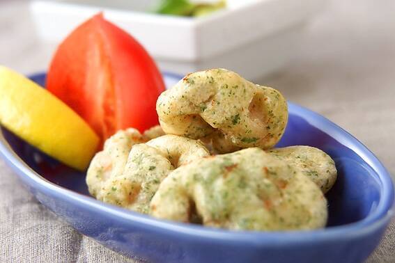 中華風エビの天ぷら