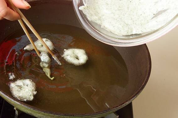 中華風エビの天ぷらの作り方の手順5