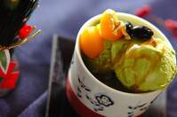 抹茶と黒豆のパフェ