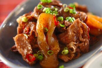 牛肉のピリ辛炒め煮