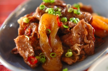 牛肉のピリ辛炒め煮