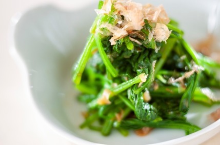 ホウレン草の梅おかか和え