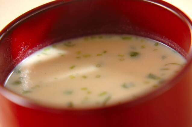 豆腐のすり流しみそ汁