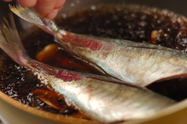 アジのショウガ煮の作り方の手順3