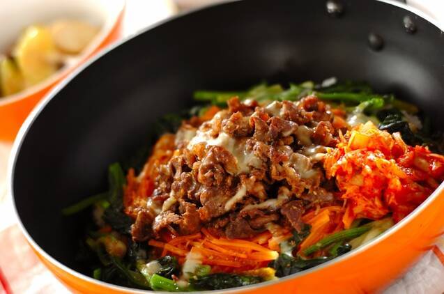 簡単ビビンバ ボリューム満点 フライパンで美味しく by金丸 利恵さん