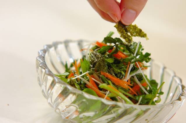 クレソンのサッパリ塩レモンサラダの作り方の手順4