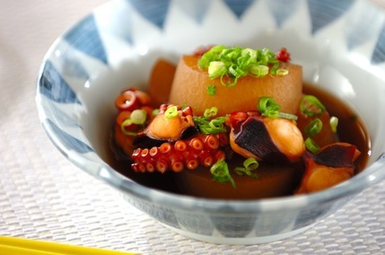 タコと大根の番茶煮