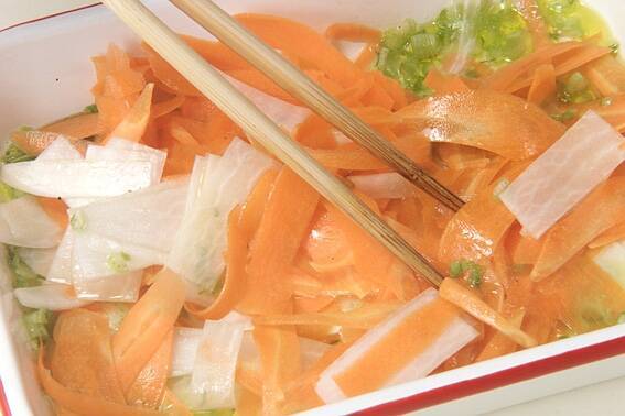 薄切りニンジンのマリネの作り方の手順4