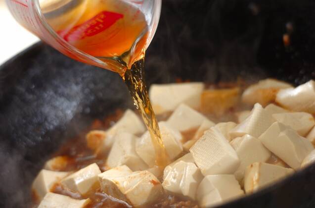 麻婆豆腐の作り方の手順5