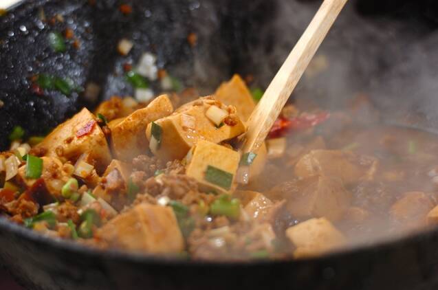 麻婆豆腐の作り方の手順6