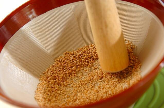 青菜のゴマ和えの作り方の手順2