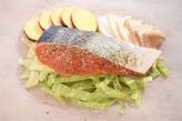 秋鮭と野菜の包み蒸し　柑橘添えの作り方3