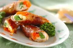 野菜の豚肉巻き