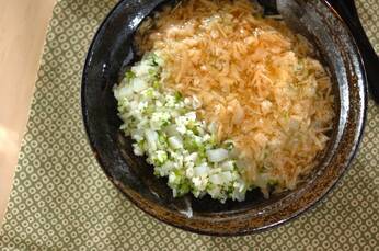 大根炊き込みご飯のカニあんかけ