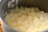 大根炊き込みご飯のカニあんかけの作り方2