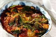 ウナギとニラの卵とじ