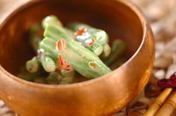 インゲンのマヨスイートチリソース