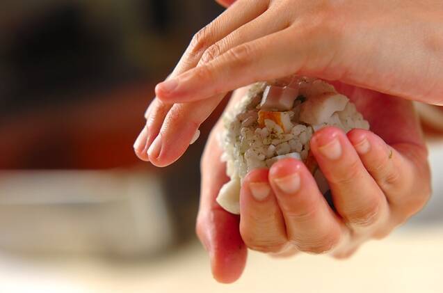 和風おにぎりの作り方の手順2