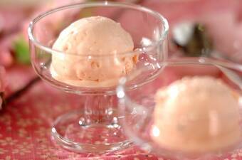 桜の和風アイス