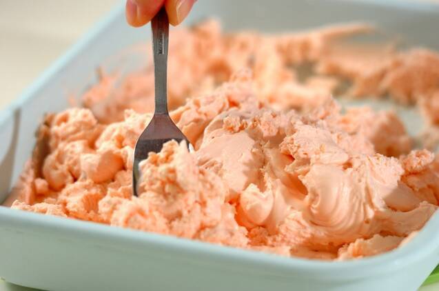 桜の和風アイスの作り方の手順4