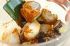 里芋とナスの中華風ゴマ和えの作り方の手順4