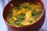 ニラ玉みそ汁
