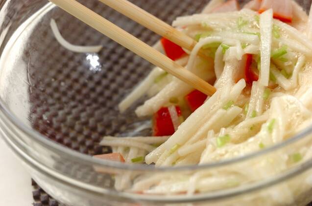 長芋そうめんの酢の物の作り方の手順3