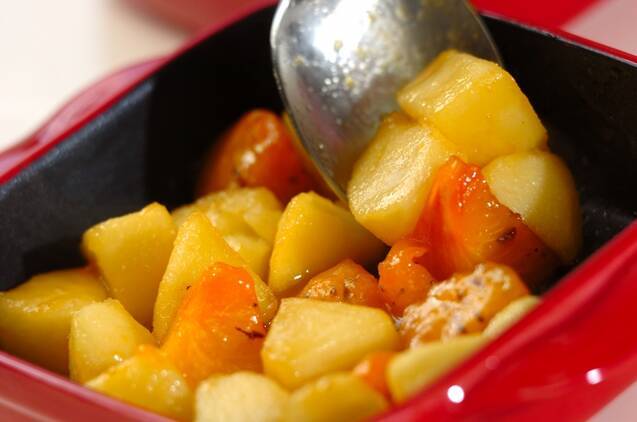 柿とリンゴのクランブルの作り方の手順5