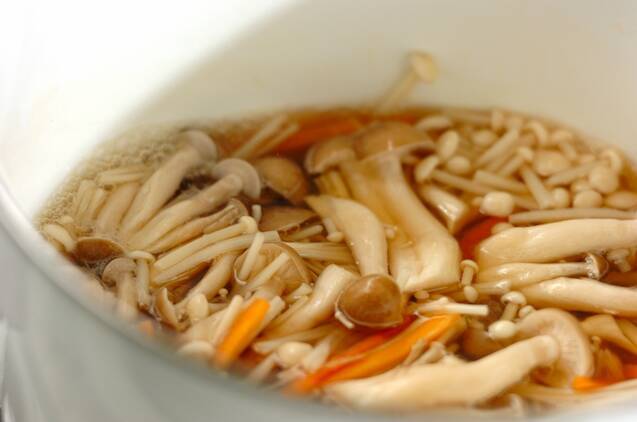 豆腐のキノコあんかけの作り方の手順4