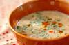 中華風豆乳スープの作り方の手順
