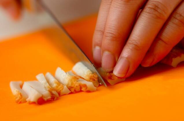 春菊のポン酢和えの作り方の手順1