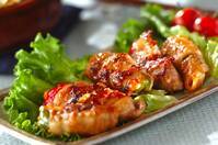 キムチーズピーマンの肉巻き