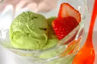 ホワイトチョコ入り抹茶アイス