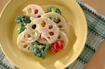 レンコンのユズコショウクリーム和え