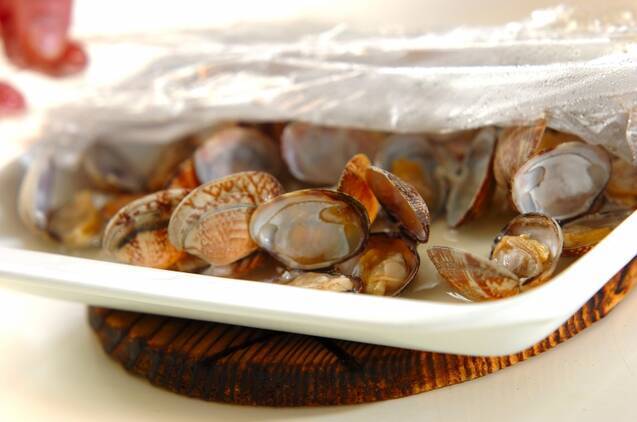 アサリのレンジ蒸しの作り方の手順3