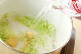 水菜の中華スープの作り方1
