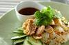 カオマンガイ風鶏の炊き込みご飯の作り方の手順