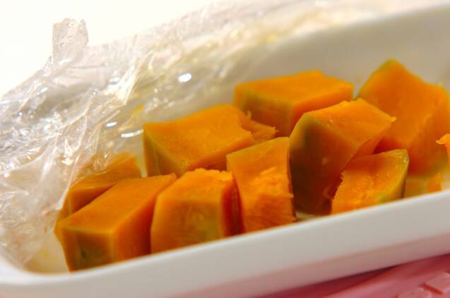 カボチャのカスタードケーキの作り方の手順1