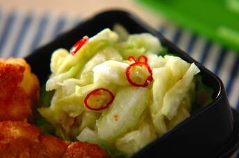 キャベツの即席漬け