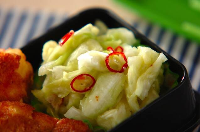 キャベツの即席漬け