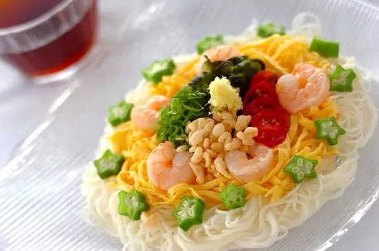 星がかわいい 七夕の日のそうめん レシピ 作り方 E レシピ 料理のプロが作る簡単レシピ