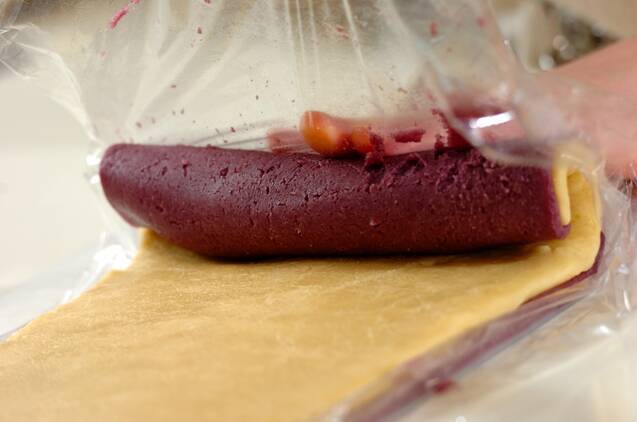 紫芋のぐるぐるクッキーの作り方の手順10